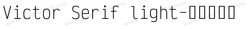 Victor Serif light字体转换